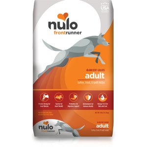 Nulo Frontrunner Ancient Grains Turkey, Trout & Spelt Adult Dry Dog Food, 25-lb bag