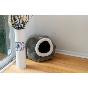 Armarkat Gray Velvet Cat Bed