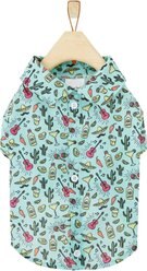 Wagatude Fiesta Icon Print Dog T-Shirt, Blue, XX-Small
