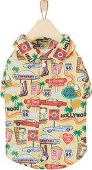 Wagatude Road Trip Dog T-Shirt, Yellow, XX-Small