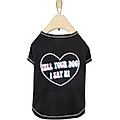 Wagatude Tell Your Dog I Say Hi Dog T-Shirt, Black, XX-Small