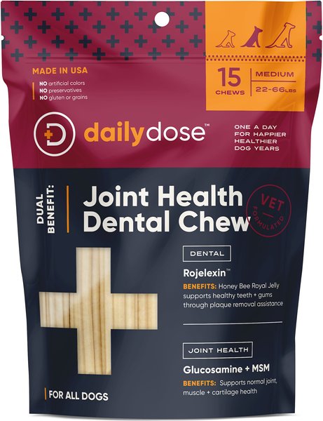 dailydose Calming Dental Chews for Medium Dogs