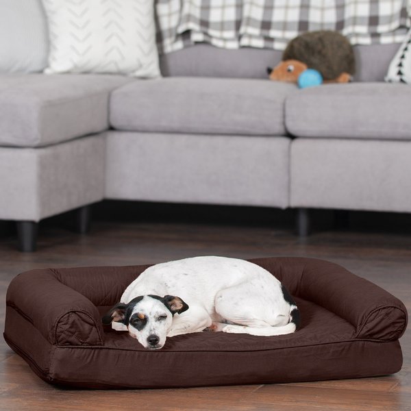 FRISCO SteelFramed Elevated Dog Bed, Brown, Medium