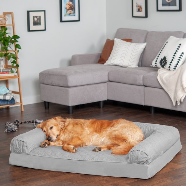 SERTA Quilted Couch Cat & Dog Bed, X-Large, Tan - Chewy.com