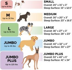 FurHaven Plush & Suede Full Support Orthopedic Sofa Dog & Cat Bed, Gray, Jumbo Plus slide 2 of 9