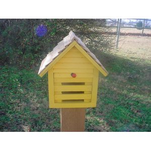 Bird Houses by Mark Homestead Ladybug Bird House, Yellow