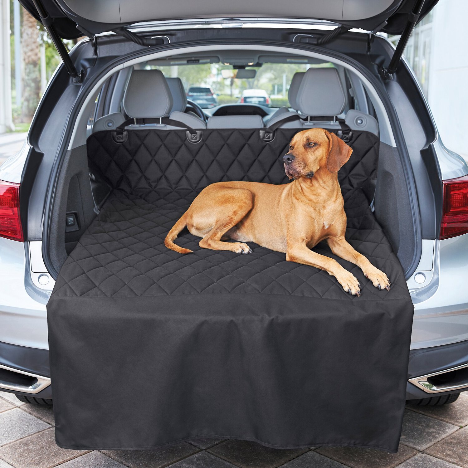 FRISCO Quilted Water Resistant Cargo Cover, Black, Large - Chewy.com