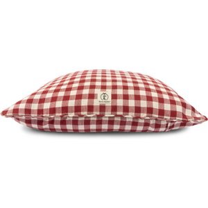 Harry Barker Buffalo Check Envelope Pillow Dog Bed w/Removable Cover, Red, Small