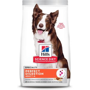 Hill's Science Diet Adult Perfect Digestion Chicken, Brown Rice, & Whole Oats Recipe Dry Dog Food, 3.5-lb bag