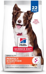 Hill's Science Diet Adult Perfect Digestion Chicken, Brown Rice, & Whole Oats Recipe Dry Dog Food, 22-lb bag