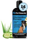 PetHonesty Chlorhexidine Antibacterial Shampoo Itchy Skin Relief Supplement for Dogs, 16-oz bottle
