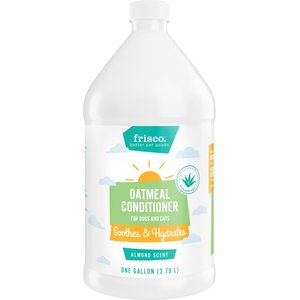 Frisco Oatmeal Conditioner with Aloe for Dogs & Cats, Almond Scent, 1-gal bottle