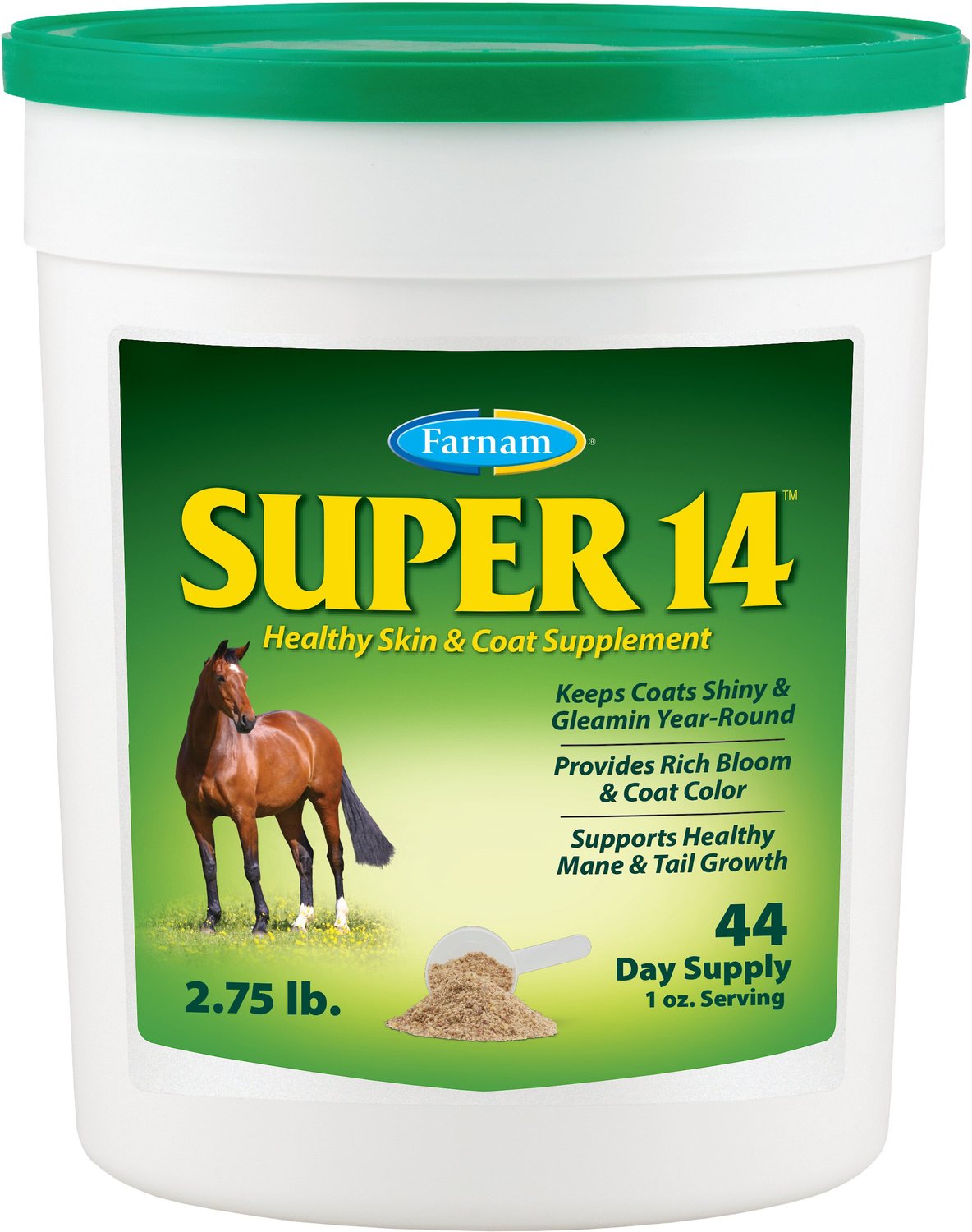 Farnam Super 14 Healthy Skin & Coat Granules Horse Supplement