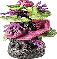 biOrb Coral Ridge Aquarium Ornament, Green-Purple