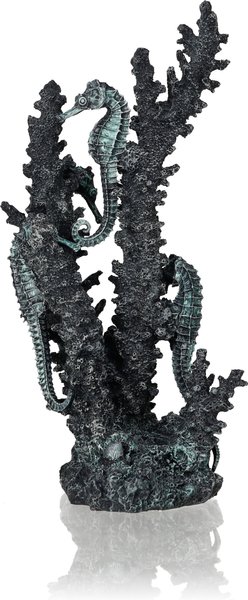 biOrb Seahorses on Coral Aquarium Ornament, Black, Medium slide 1 of 1