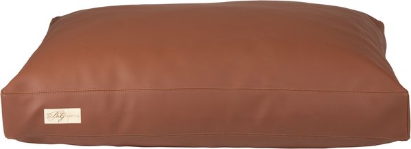 B&G Martin Faux Leather Poly Fill Cushion Insert Dog & Cat Bed, Dark Brown, Large slide 1 of 5