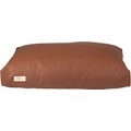 B&G Martin Faux Leather Poly Fill Cushion Insert Dog & Cat Bed, Dark Brown, Large