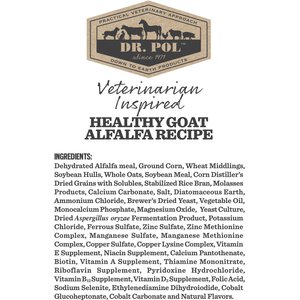 Dr. Pol Healthy Goat Alfalfa Recipe Goat Feed, 40-lb bag