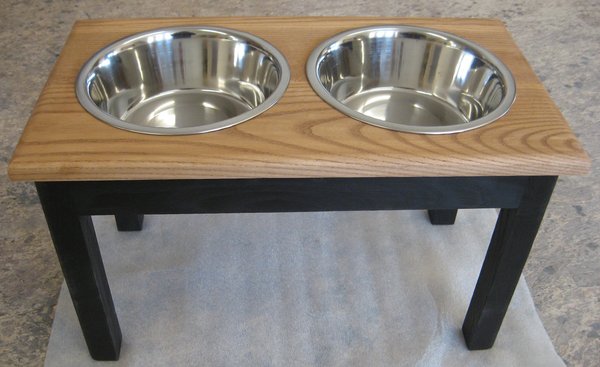 Classic Pet Beds Elevated Double Bowl Dog & Cat Diner, Espresso/Walnut, 8-cup slide 1 of 1