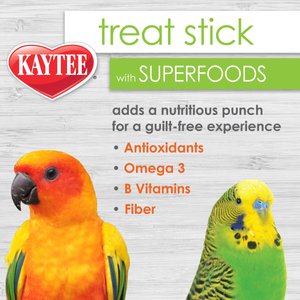 Kaytee Avian Superfood Treat Stick Spinach & Kale Bird Treat, 5.5-oz bag