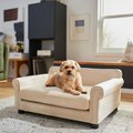 Frisco Sofa Pet Bed with Removable Cover, Beige, Medium