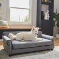 Frisco Sofa Pet Bed with Removable Cover, Gray, Large