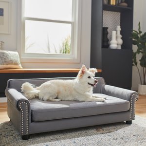 Frisco Sofa Pet Bed with Removable Cover, Large, Gray