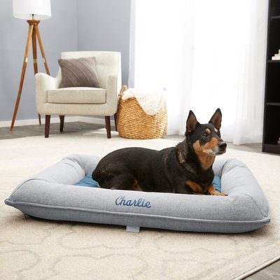 Frisco Orthopedic Personalized Bolster Dog Bed w/Removable Cover, slide 1 of 1