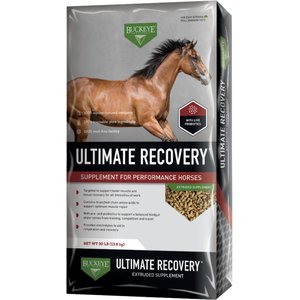 Buckeye Nutrition Ultimate Recovery Extruded Performance Pellets Horse Supplement, 30-lb bag