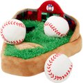 Frisco Baseball Hide & Seek Puzzle Plush Squeaky Dog Toy, Small