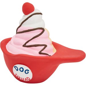 Frisco Baseball Cup of Icecream Squeaky Latex Dog Toy