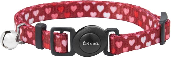 Frisco Gradient Hearts Polyester Cat Collar, with Bell, 8 to 12-in neck, 3/8-in wide slide 1 of 4