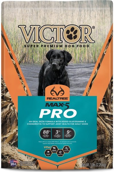 VICTOR Realtree MAX-5 PRO Dry Dog Food, 5-lb bag slide 1 of 8