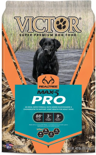 VICTOR Realtree MAX-5 PRO Dry Dog Food, 40-lb bag slide 1 of 9