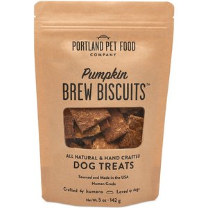 Portland Pet Food Company Pumpkin Brew Biscuits Dog Treats, 5-oz bag