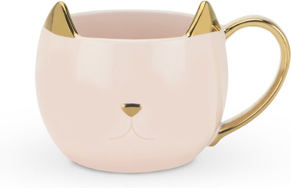 Pinky Up Chloe Ceramic Cat Mug, 12-oz, 12-oz, Pink slide 1 of 3