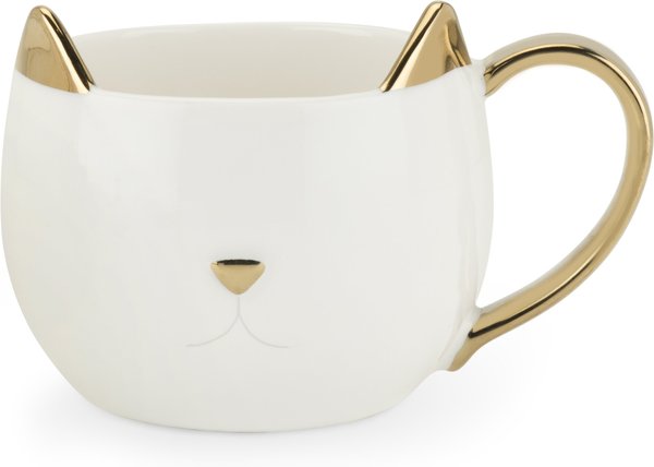 Pinky Up Chloe Ceramic Cat Mug, 12-oz, 12-oz, White slide 1 of 3