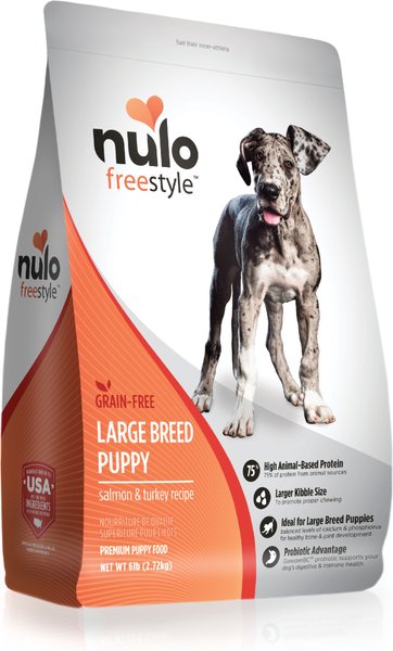 Nulo Freestyle Salmon & Turkey Recipe Large Breed Puppy Grain-Free Dry Dog Food, 6-lb bag slide 1 of 10