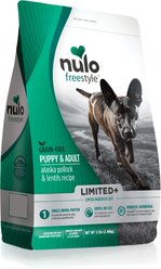 Nulo Freestyle Limited+ Alaska Pollock & Lentils Recipe Puppy & Adult Grain-Free Dry Dog Food, 5.5-lb bag