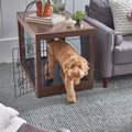 Frisco Double Door Furniture Style Dog Crate, Brown, Intermediate, 36-in L x 23-in W x 25-in H