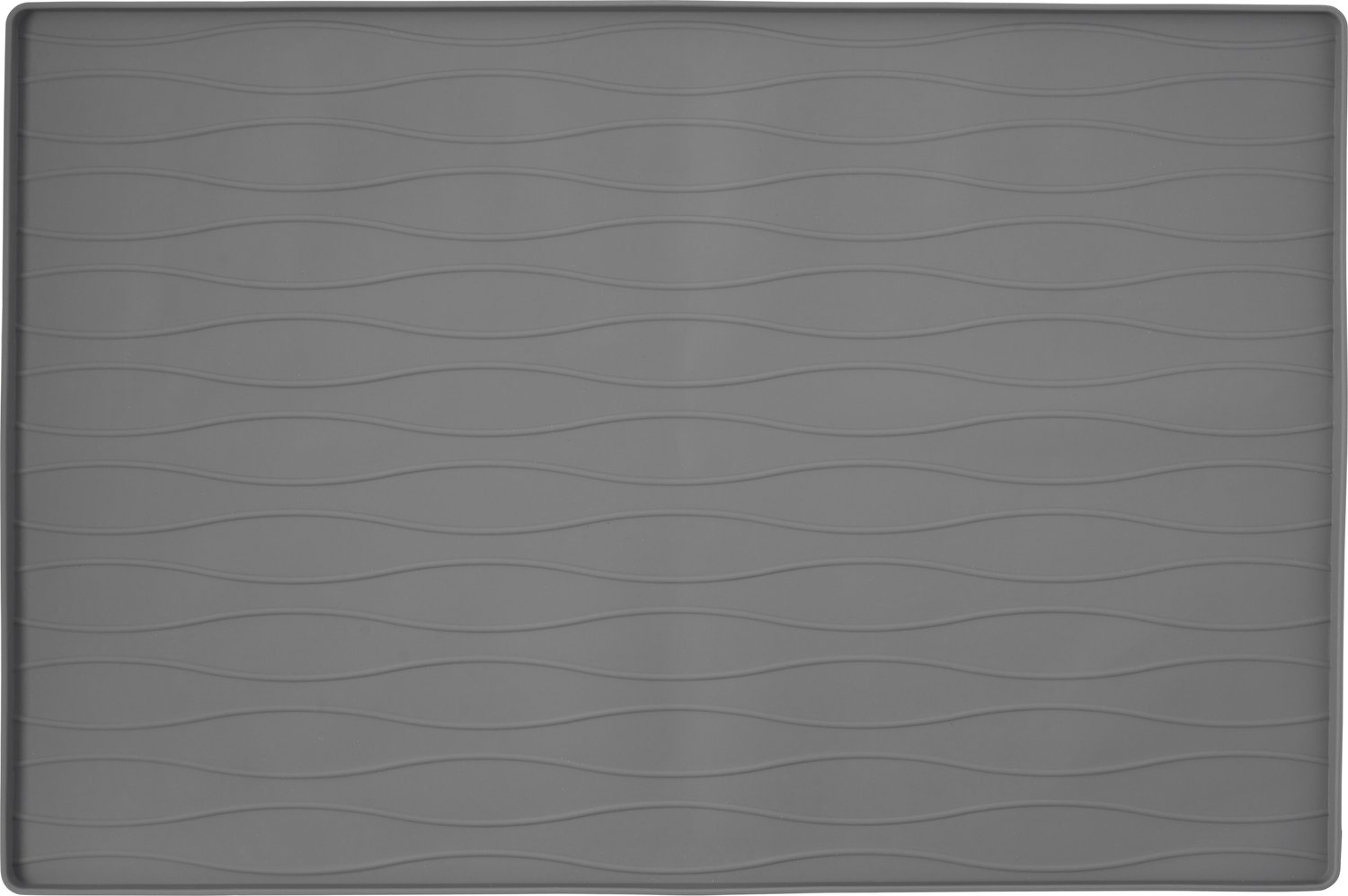 FRISCO Silicone Dog & Cat Food Mat, Gray, Large