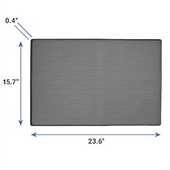 Frisco Silicone Dog & Cat Food Mat, Gray, Large slide 2 of 5