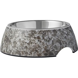Frisco Black Marble Design Stainless Steel Dog & Cat Bowl, X-Small: 0.5 cup, 1 count