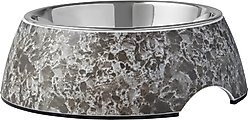 Frisco Black Marble Design Stainless Steel Dog & Cat Bowl, Small, 1 count