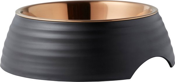 Frisco Matte Black Design Light Copper Stainless Steel Dog & Cat Bowl, X-Small: 0.5 cup, 1 count slide 1 of 10