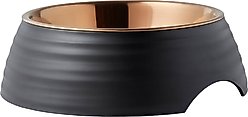 Frisco Matte Black Design Light Copper Stainless Steel Dog & Cat Bowl, Small: 1.5 cup, 1 count