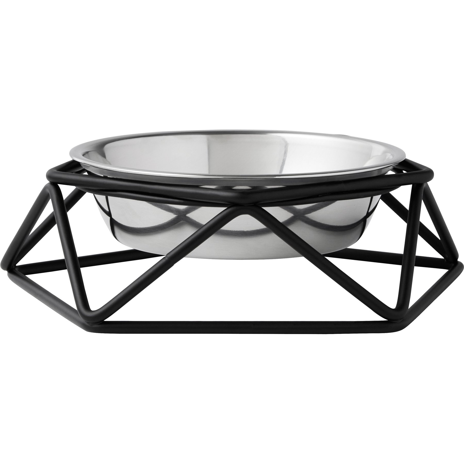 FRISCO Marble Print Stainless Steel Double Elevated Dog Bowl, Gold Stand,  Medium: 3 cup - Chewy.com