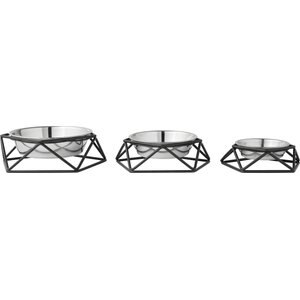 Frisco Elevated Stainless Steel Dog & Cat Bowl with Metal Stand, Small: 1.5 cup, 1 count
