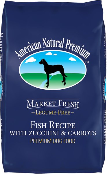 American Natural Premium Market Fresh Fish Recipe with Zucchini & Carrots Dry Dog Food, 4-lb bag slide 1 of 5