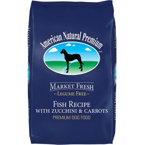 American Natural Premium Market Fresh Fish Recipe with Zucchini & Carrots Dry Dog Food, 4-lb bag